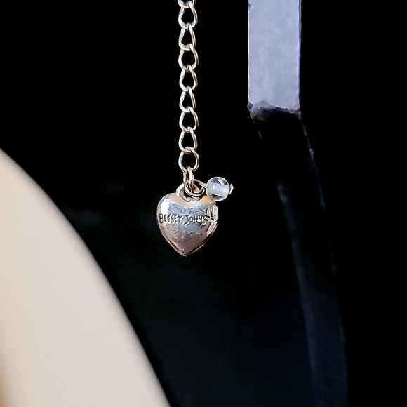 Vintage BETSEY JOHNSON Jungle Fever Pink Leopard Print Floral Charm Necklace. - Picture 10 of 11